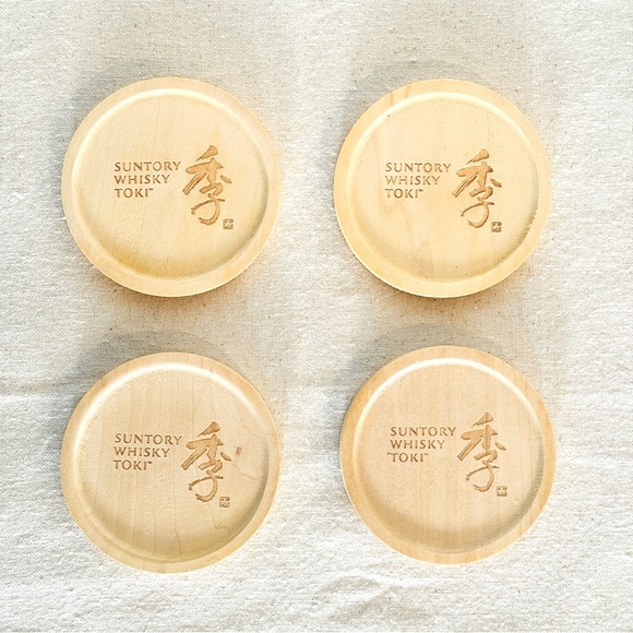 Suntory Toki Japanese Whisky Wood Coasters Set Discontinued - Picture 5 of 11